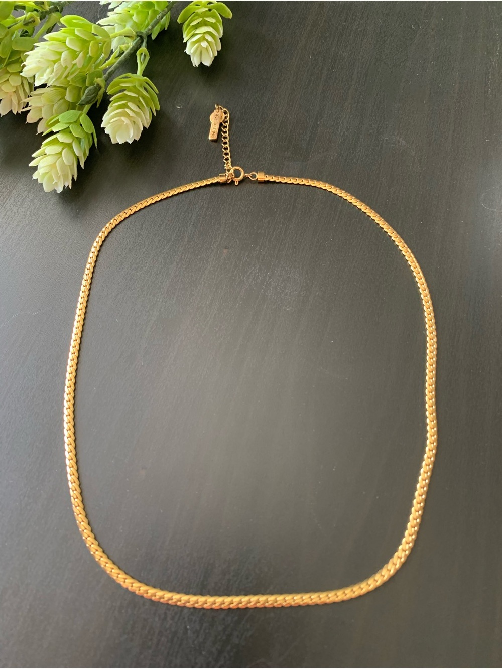 Hey Harper Senorita Flat Miami Curb Chain Necklace in Gold